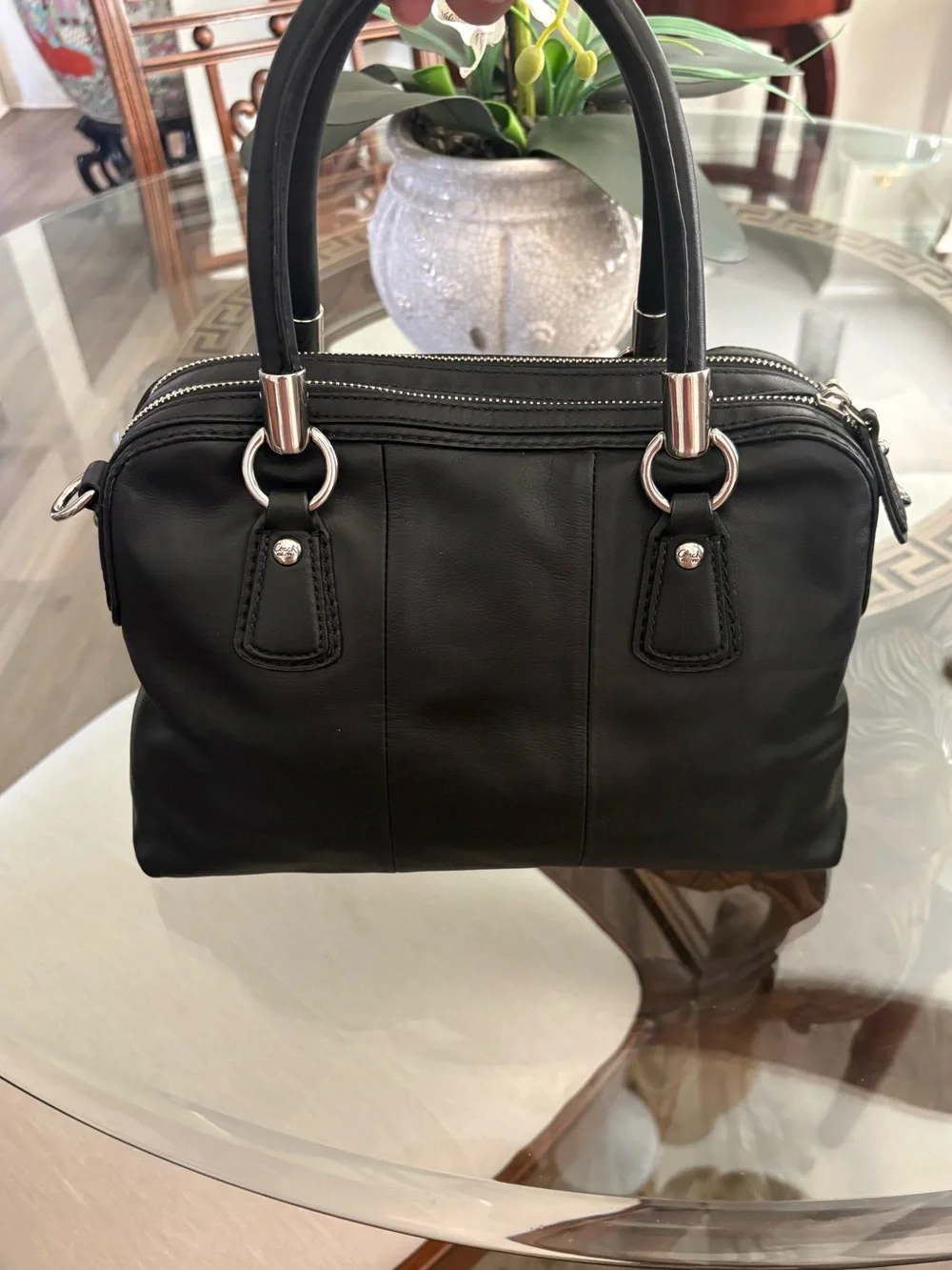 🖤🖤COACH KRISTEN BUTTER SOFT BLACK LEATHER BAG!🖤🖤14782